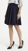 Women's navy blue flared mini skirt