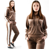 Women's velor tracksuit fashionable tracksuit set