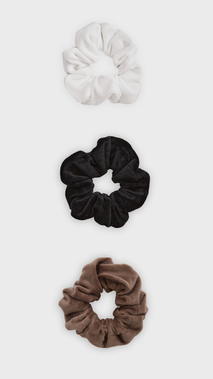 Zestaw gumek do włosów frotki welurowe scrunchie